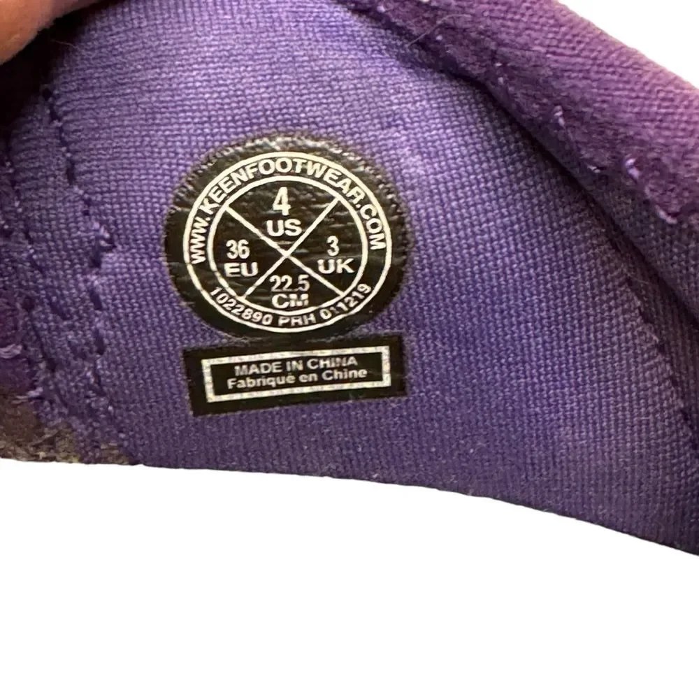 Keen Moxie Purple Waterproof Sandal Walking Shoes Beach Pool Size 4